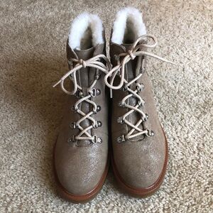 1901 Buckley Glitter lace up Hiker boots shoes size 7.5 boot shoe